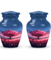 Tree of Life Urn for Human Ashes - Pink Cherry Blossom Design