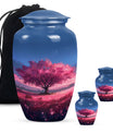 Tree of Life Urn for Human Ashes - Pink Cherry Blossom Design