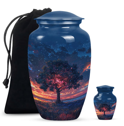 Personalized Tree of Life Cremation Urn for Human Ashes - 10-inch, 200 cu in - Yatskia