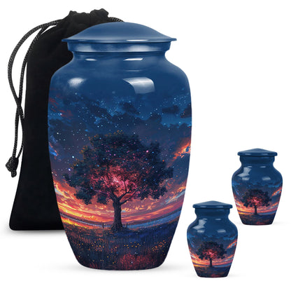 Personalized Tree of Life Cremation Urn for Human Ashes - 10-inch, 200 cu in - Yatskia
