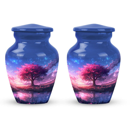 Pink Personalized Pink Cremation Urn for Women - 10-inch, 200 cu in - Yatskia
