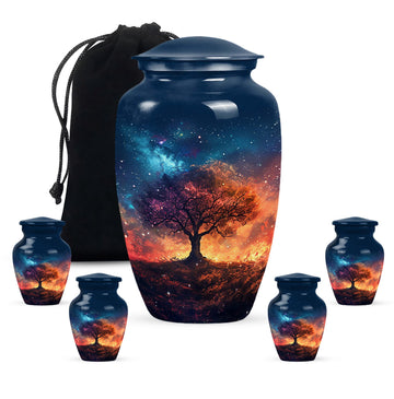 Large Urn With 4 Keepsake Urn