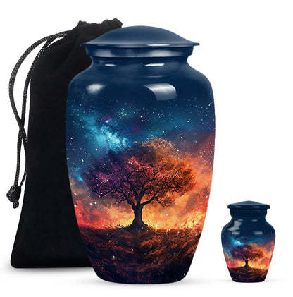 Personalized Tree of Life Keepsake Urn for Women - 10-inch, 200 cu in - Yatskia
