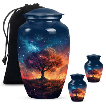 Large Urn With 2 Keepsake Urn