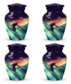 Surfing Man In Ocean - Decorative Unique Urn For Ashes Adult Male