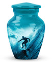 Midnight Surf Odyssey - Large Urn Memorial, Funeral Cremation Urn