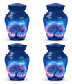 Tree of Life Burial Urn – Beautiful Artistic Blue Urn For Funeral Ashes