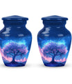 Tree of Life Burial Urn – Beautiful Artistic Blue Urn For Funeral Ashes