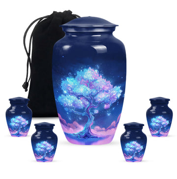 Large Urn With 4 Keepsake Urn