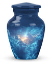 Beautiful Blue Sky and Sun Urn - Unique Urns For Human Ashes