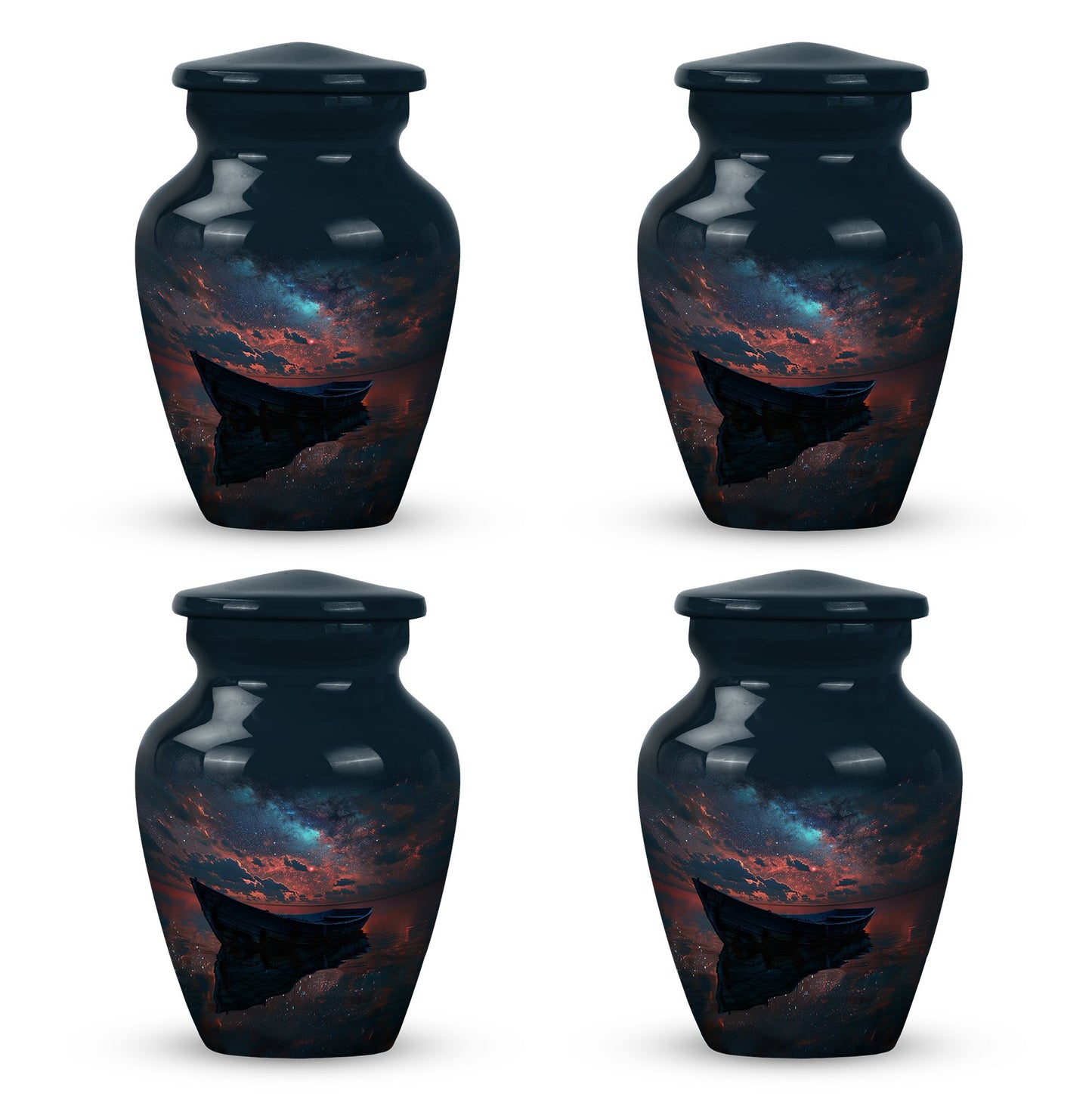 Personalized Boat Memorial Urn for Human Ashes - 10-inch, 200 cu in - Yatskia