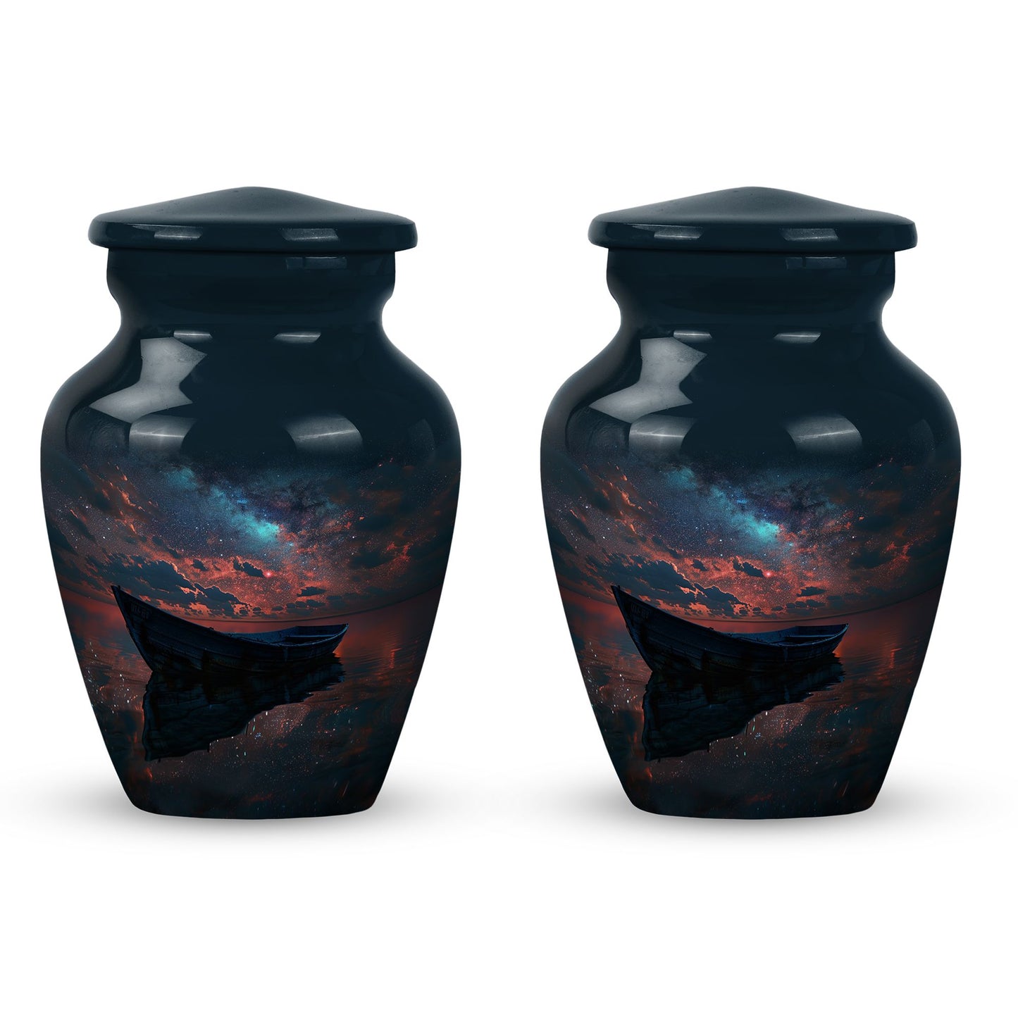 Personalized Boat Memorial Urn for Human Ashes - 10-inch, 200 cu in - Yatskia