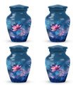 Beautiful Pink Flower Cremation Urn for Ashes - Decorative Unique Urn For Women