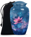 Beautiful Pink Flower Cremation Urn for Ashes - Decorative Unique Urn For Women