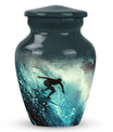 Surfer-Ocean Themed Cremation Urn - Urns For Ashes Large
