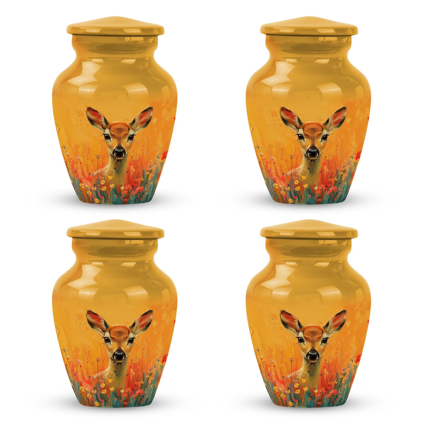 Personalized Deer Cremation Urn for Mom - 10-inch, 200 cu in - Yatskia