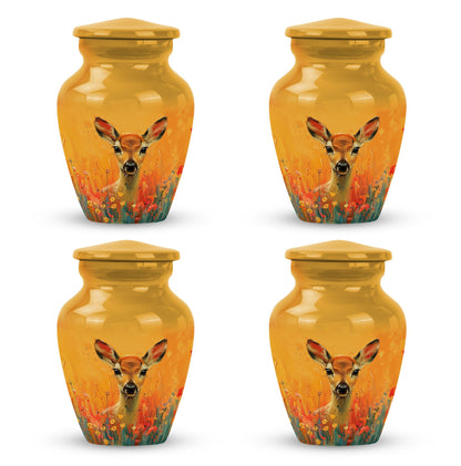 Personalized Deer Cremation Urn for Mom - 10-inch, 200 cu in - Yatskia