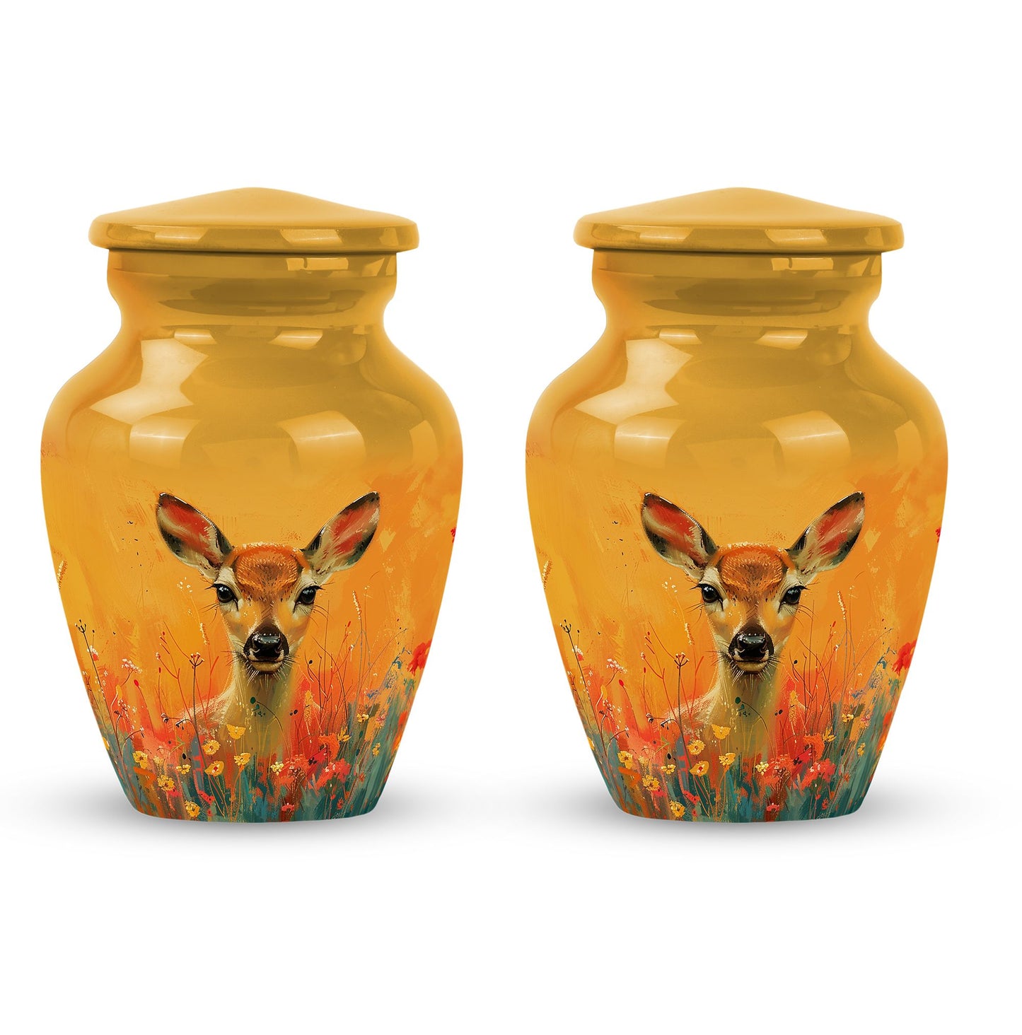 Personalized Deer Cremation Urn for Mom - 10-inch, 200 cu in - Yatskia
