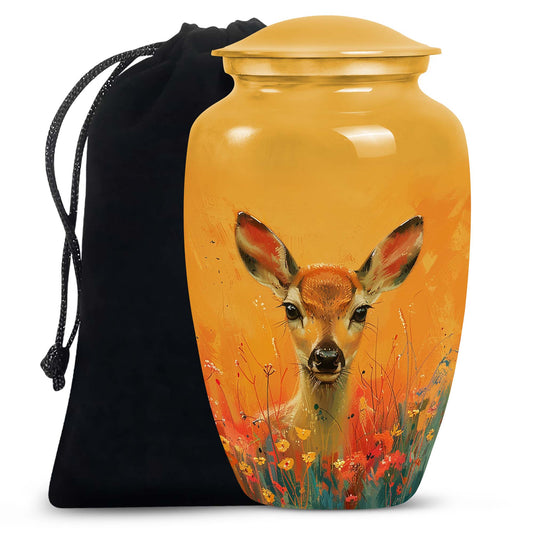 Beautiful Deer Funeral Urn for Human Ashes - Cremation Urn for Mom and Dad