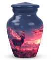 Deer Burial Urn with Beautiful Scenic Design – Unique Urn for Women