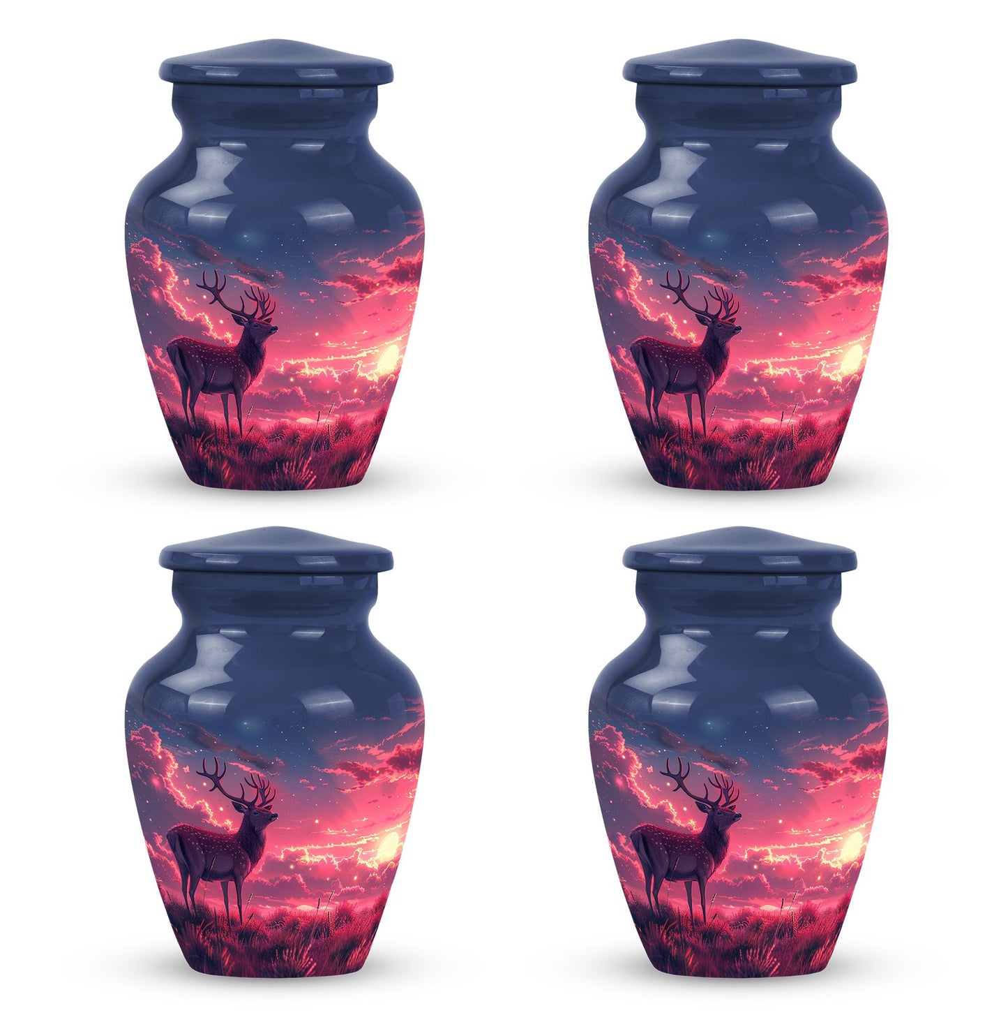 Personalized Deer Cremation Urn for Women - 10-inch, 200 cu in - Yatskia