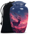 Deer Burial Urn with Beautiful Scenic Design – Unique Urn for Women