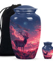 Deer Burial Urn with Beautiful Scenic Design – Unique Urn for Women