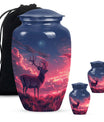 Deer Burial Urn with Beautiful Scenic Design – Unique Urn for Women