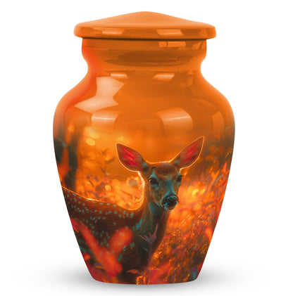 Personalized Deer Cremation Urn for Human Ashes - 10-inch, 200 cu in - Yatskia