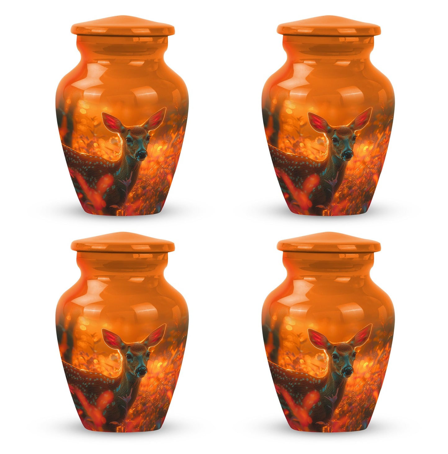 Personalized Deer Cremation Urn for Human Ashes - 10-inch, 200 cu in - Yatskia
