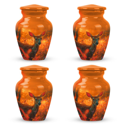 Personalized Deer Cremation Urn for Human Ashes - 10-inch, 200 cu in - Yatskia