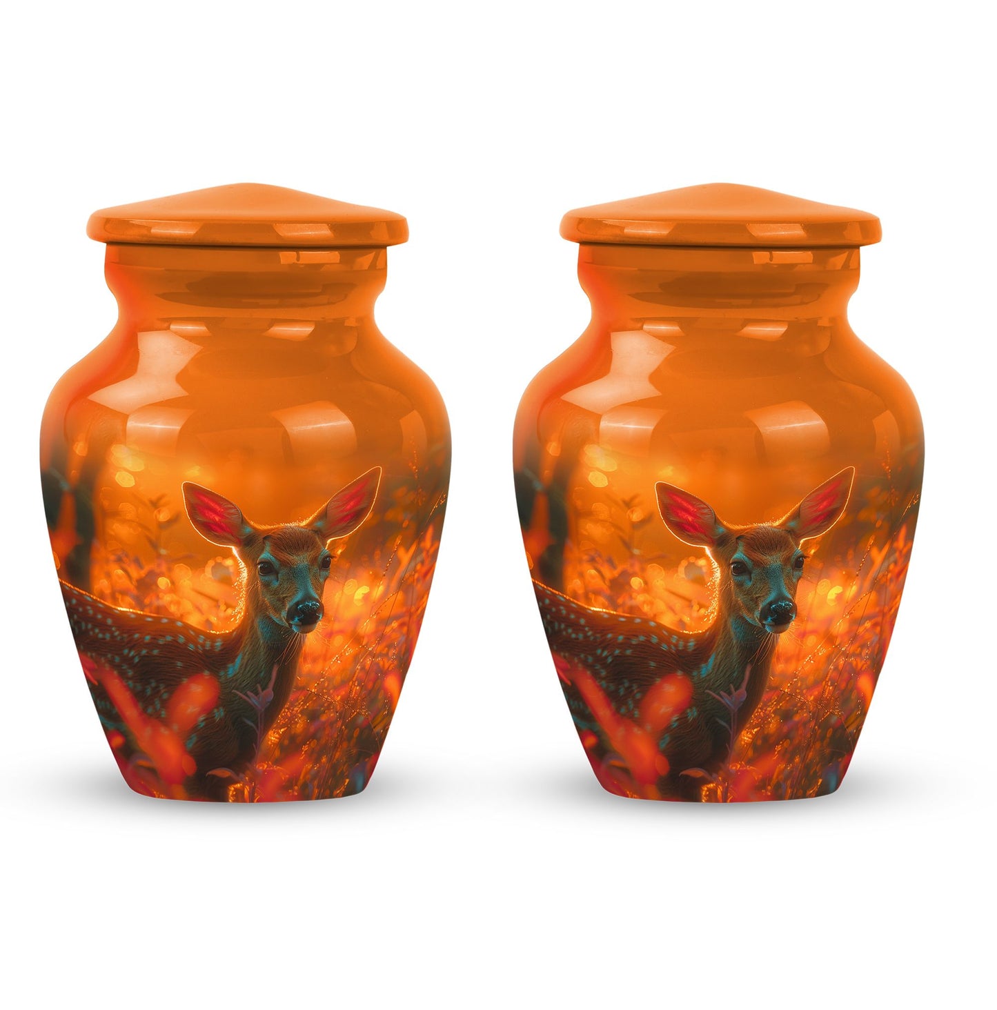 Personalized Deer Cremation Urn for Human Ashes - 10-inch, 200 cu in - Yatskia