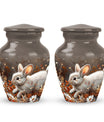 Forest Rabbit Meadow - Rabbit Urn Memorial, Funeral Shape Urn