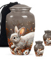 Forest Rabbit Meadow - Rabbit Urn Memorial, Funeral Shape Urn