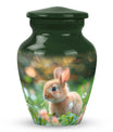 Green Baby Bunny Rabbit Urn – Beautiful Memorial for Pet Rabbits