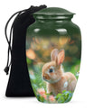 Green Baby Bunny Rabbit Urn – Beautiful Memorial for Pet Rabbits