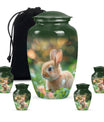 Green Baby Bunny Rabbit Urn – Beautiful Memorial for Pet Rabbits