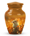 Sunset Baby Bunny Rabbit Urn - Beautiful Memorial For Pets Ashes