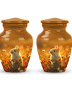 Sunset Baby Bunny Rabbit Urn - Beautiful Memorial For Pets Ashes