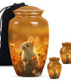 Sunset Baby Bunny Rabbit Urn - Beautiful Memorial For Pets Ashes