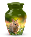 Bunny Rabbit Garden Urn - Beautiful Pet Memorial with Nature Design