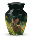 Summer Bunny Burial Urn - Decorative Unique Urns For Burial Ashes