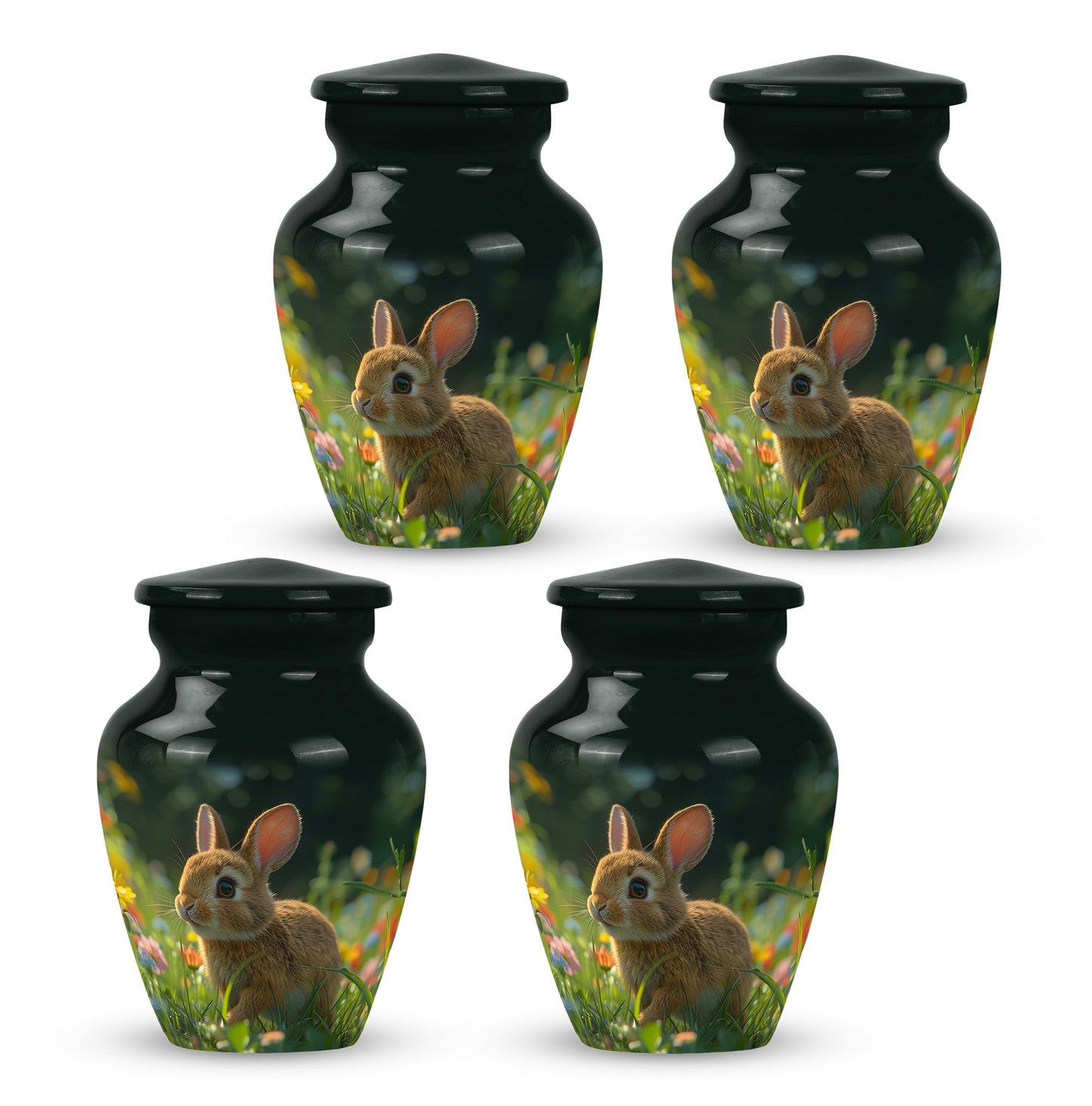 Personalized Rabbit Cremation Urn for Pet Ashes - 10-inch, 200 cu in - Yatskia