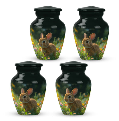 Personalized Rabbit Cremation Urn for Pet Ashes - 10-inch, 200 cu in - Yatskia