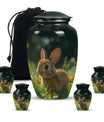 Summer Bunny Burial Urn - Decorative Unique Urns For Burial Ashes