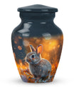 Golden Bunny Cremation Urn- Large Decorative Rabbit Urn For Ashes