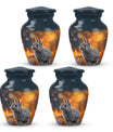 Golden Bunny Cremation Urn- Large Decorative Rabbit Urn For Ashes