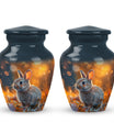Golden Bunny Cremation Urn- Large Decorative Rabbit Urn For Ashes