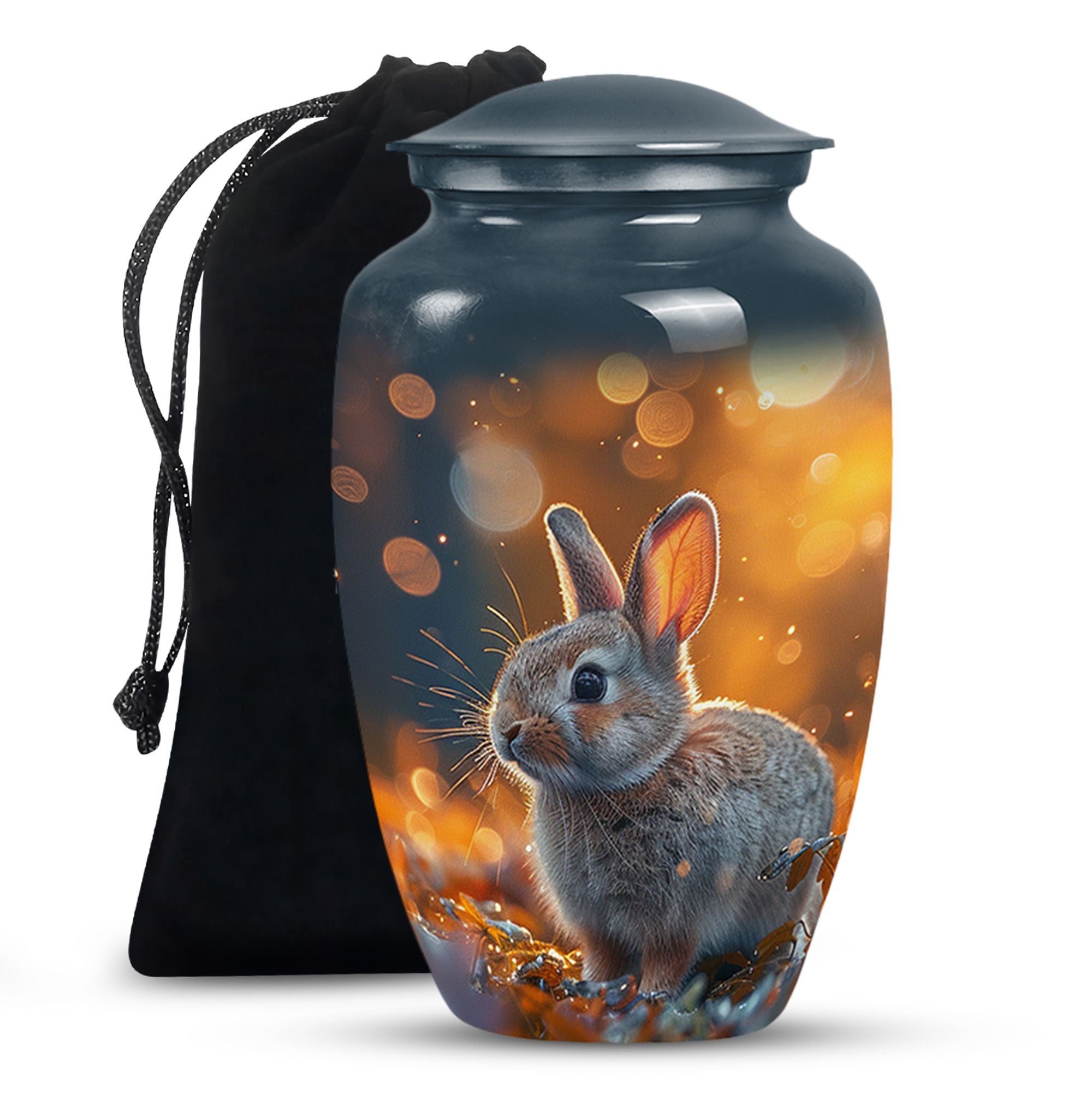 Golden Hour Bunny - Rabbit Urn Large Memorial, Funeral Urn For Ashes ...