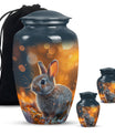 Golden Bunny Cremation Urn- Large Decorative Rabbit Urn For Ashes
